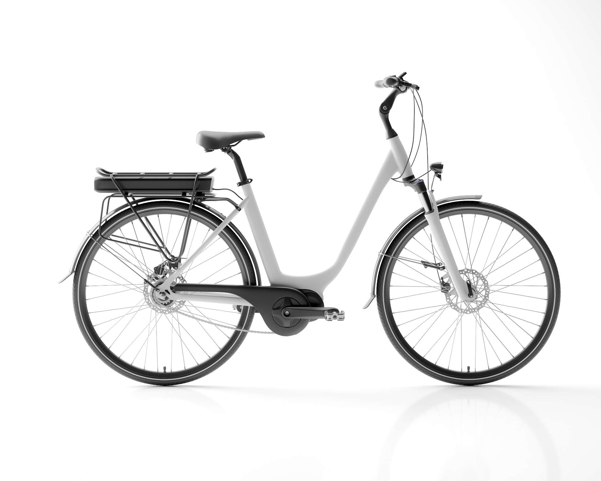 E-Bike mit Gepäckträgerakku