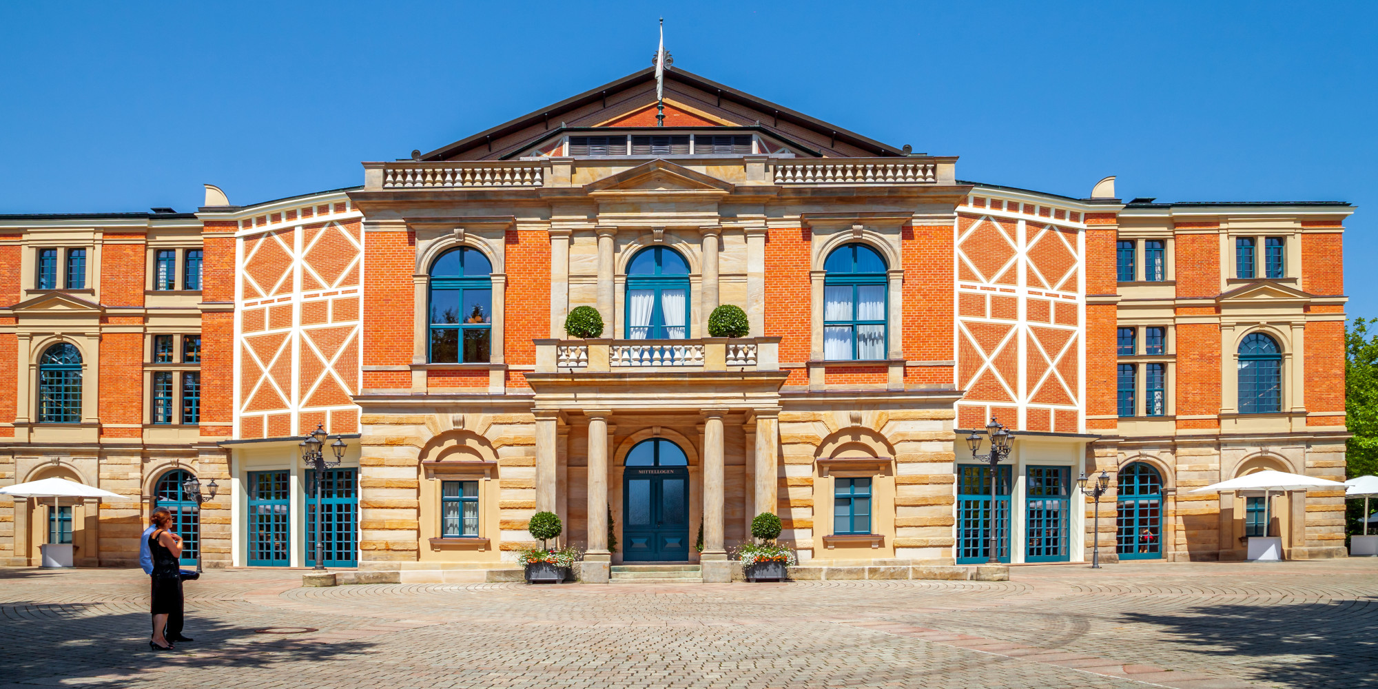 Das Bayreuther Festspielhaus in Bayreuth