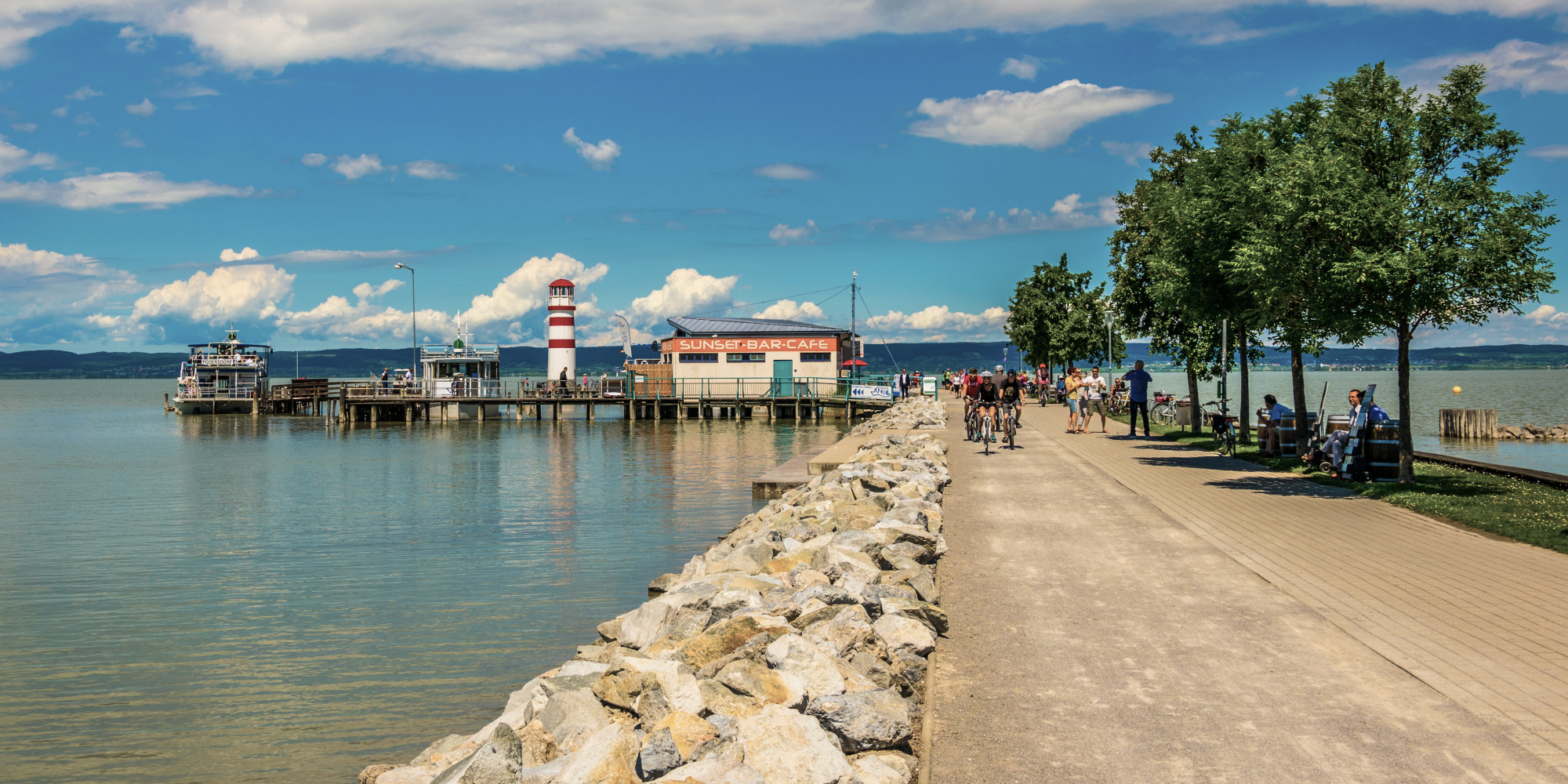 Seepromenade in Podersdorf am Neusiedlersee