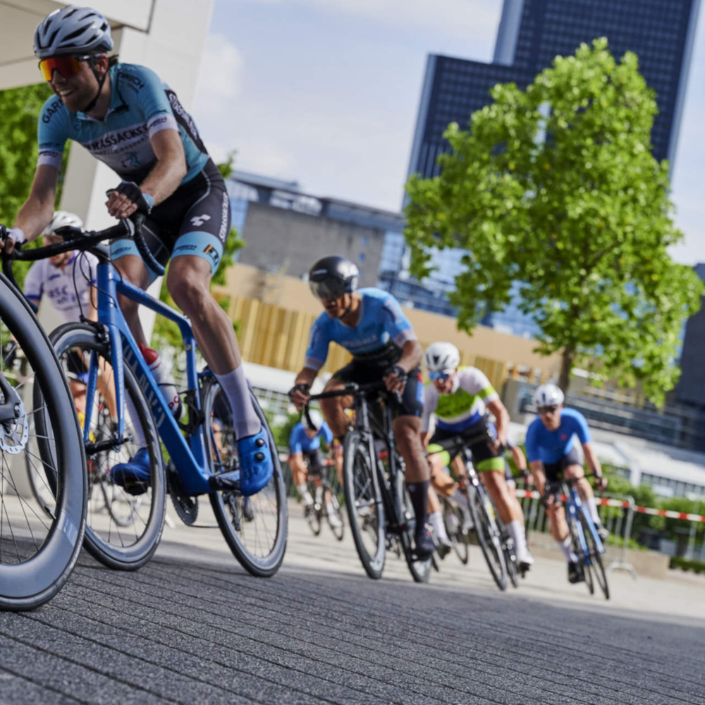 Ein paar Radfahrer bei der Eurobike 2022