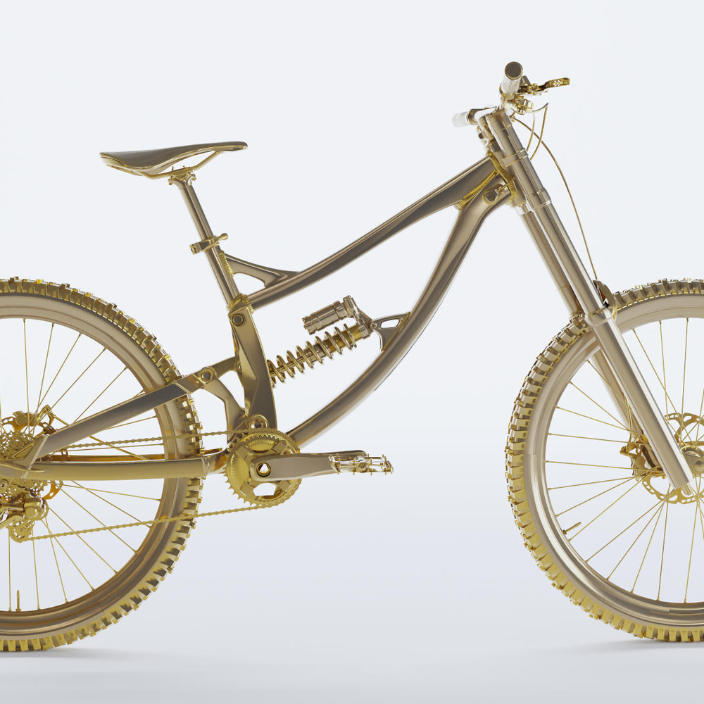 Teuerstes Fahrrad der Welt mit Gold überzogen